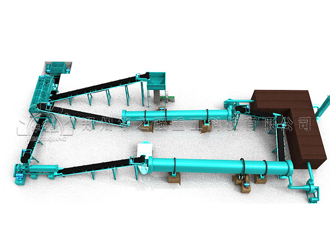 畜禽糞便有機肥生產(chǎn)線工藝流程和配套設備